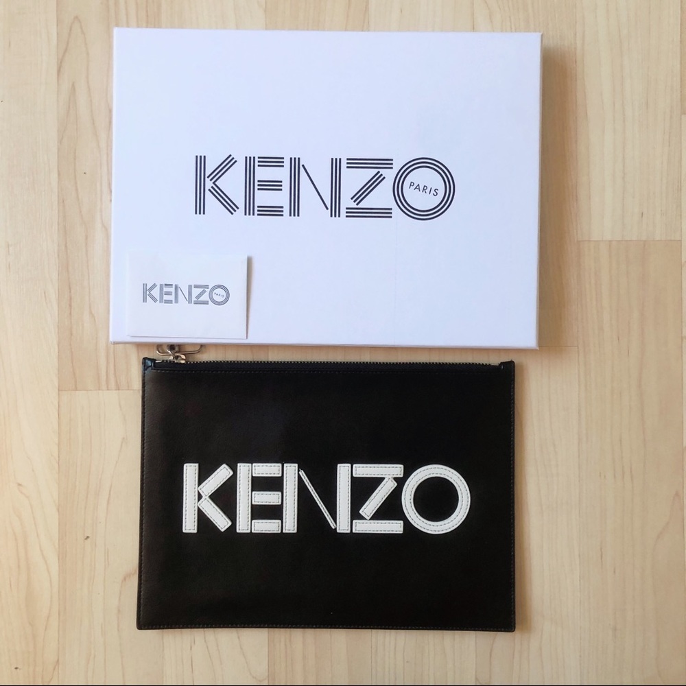 KENZO black clutch